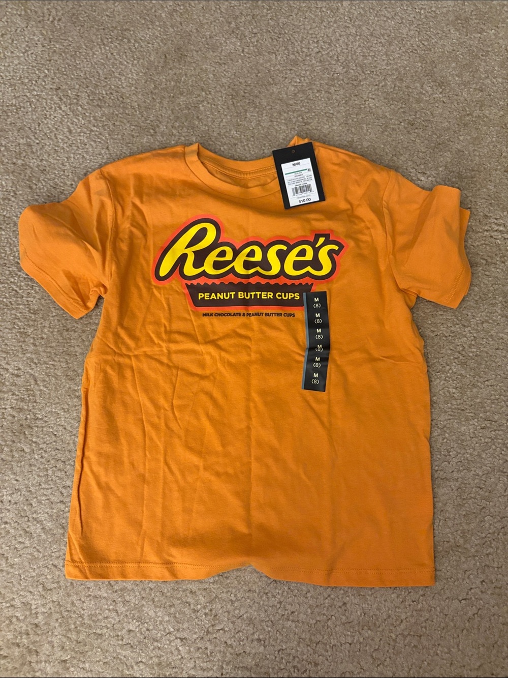 Orange Reese's Graphic Tee for Kids